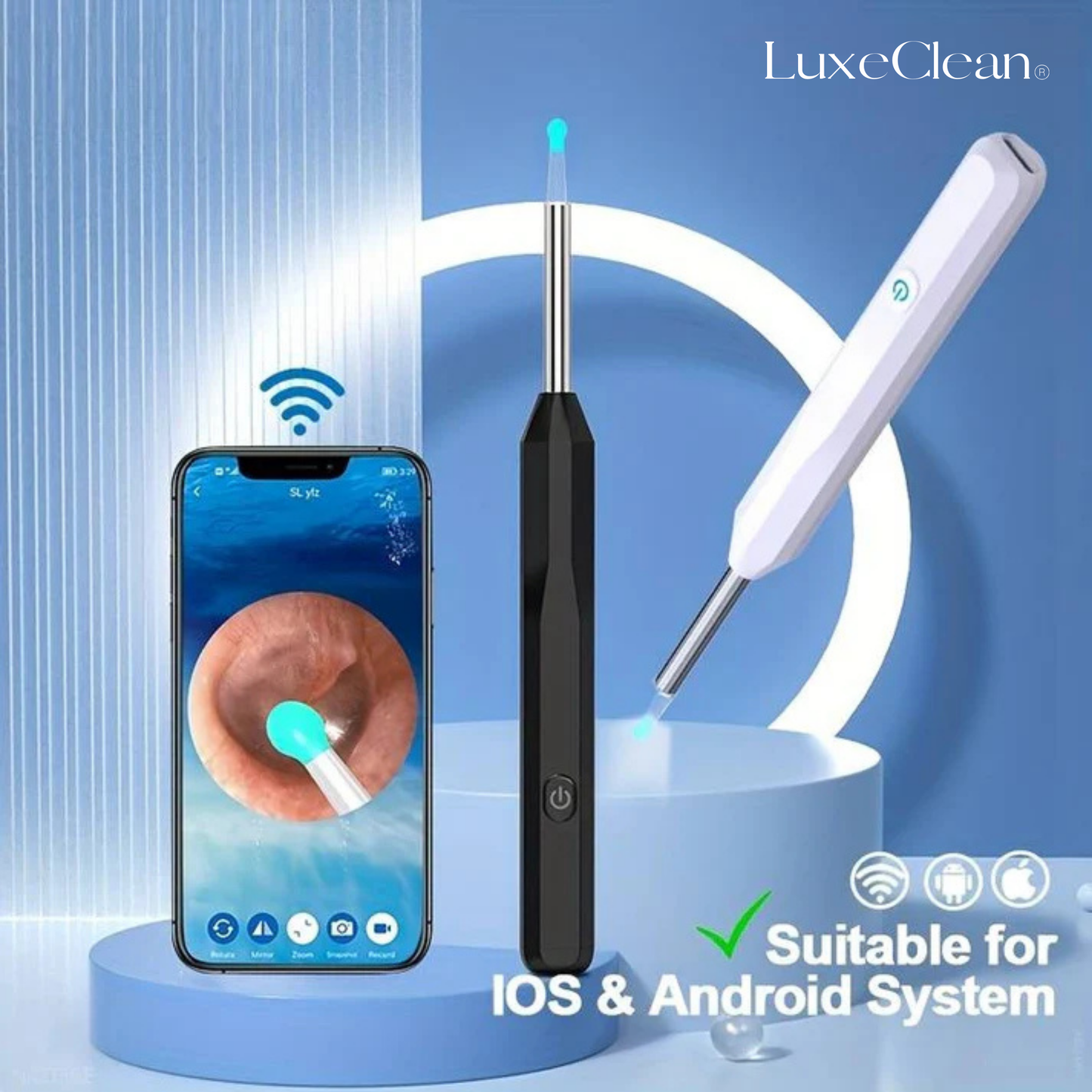 LuxeClean® - Limpiador de oídos con cámara