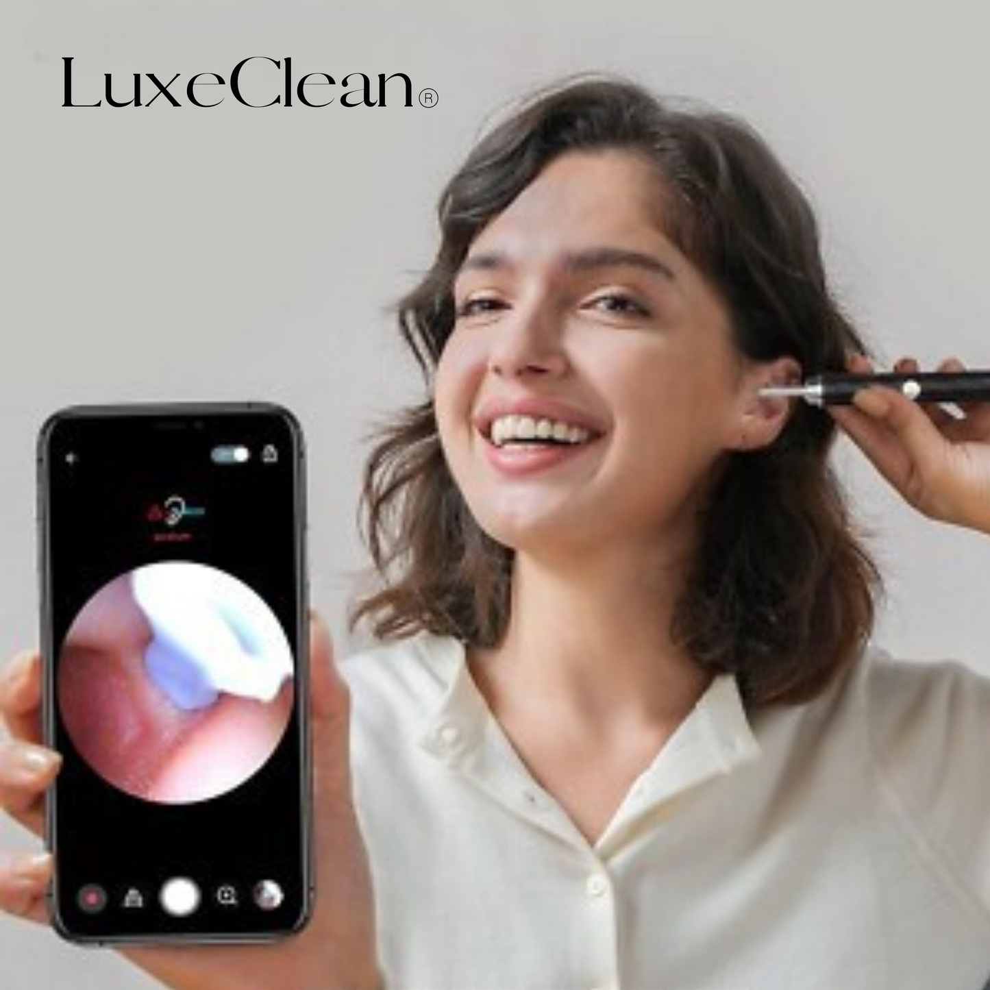 LuxeClean® - Limpiador de oídos con cámara