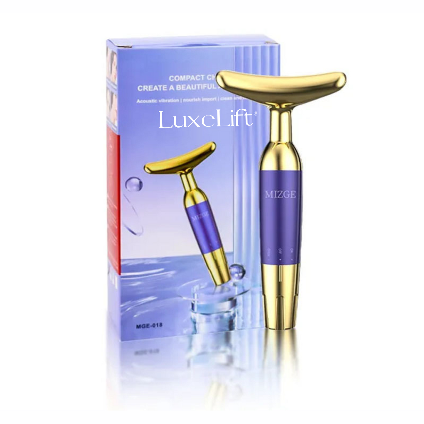 LuxeLift® - 2x1 Masajeador Facial Media Luna Rejuvenecedor Lifting