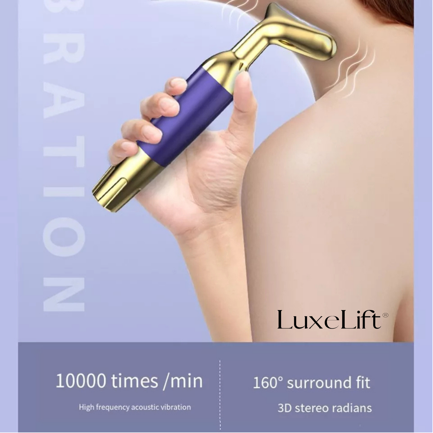 LuxeLift® - 2x1 Masajeador Facial Media Luna Rejuvenecedor Lifting