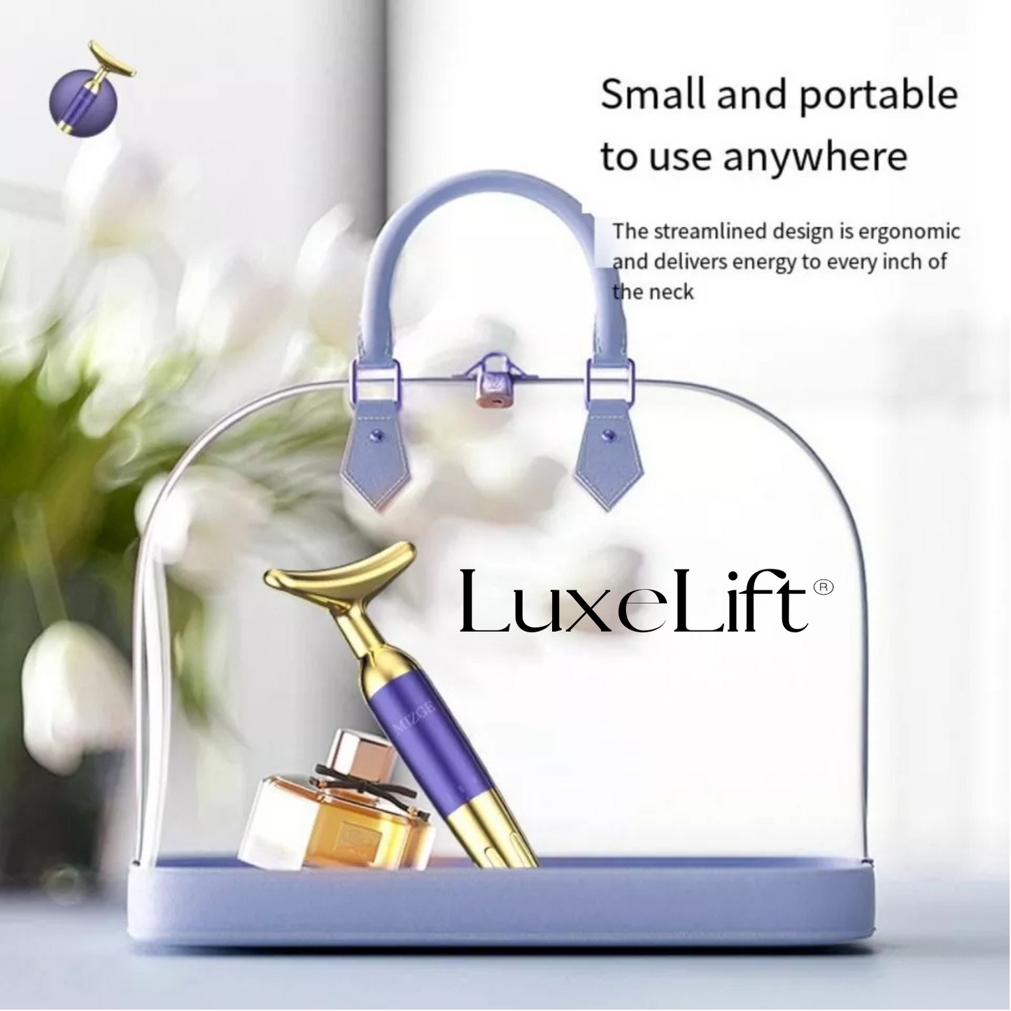 LuxeLift® - 2x1 Masajeador Facial Media Luna Rejuvenecedor Lifting