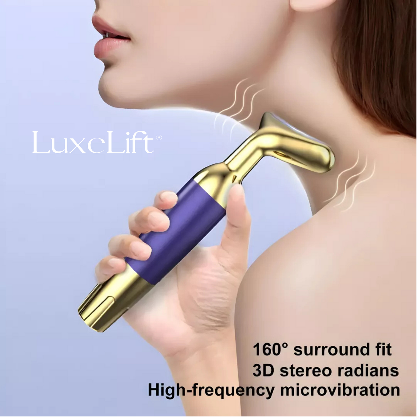 LuxeLift® - 2x1 Masajeador Facial Media Luna Rejuvenecedor Lifting