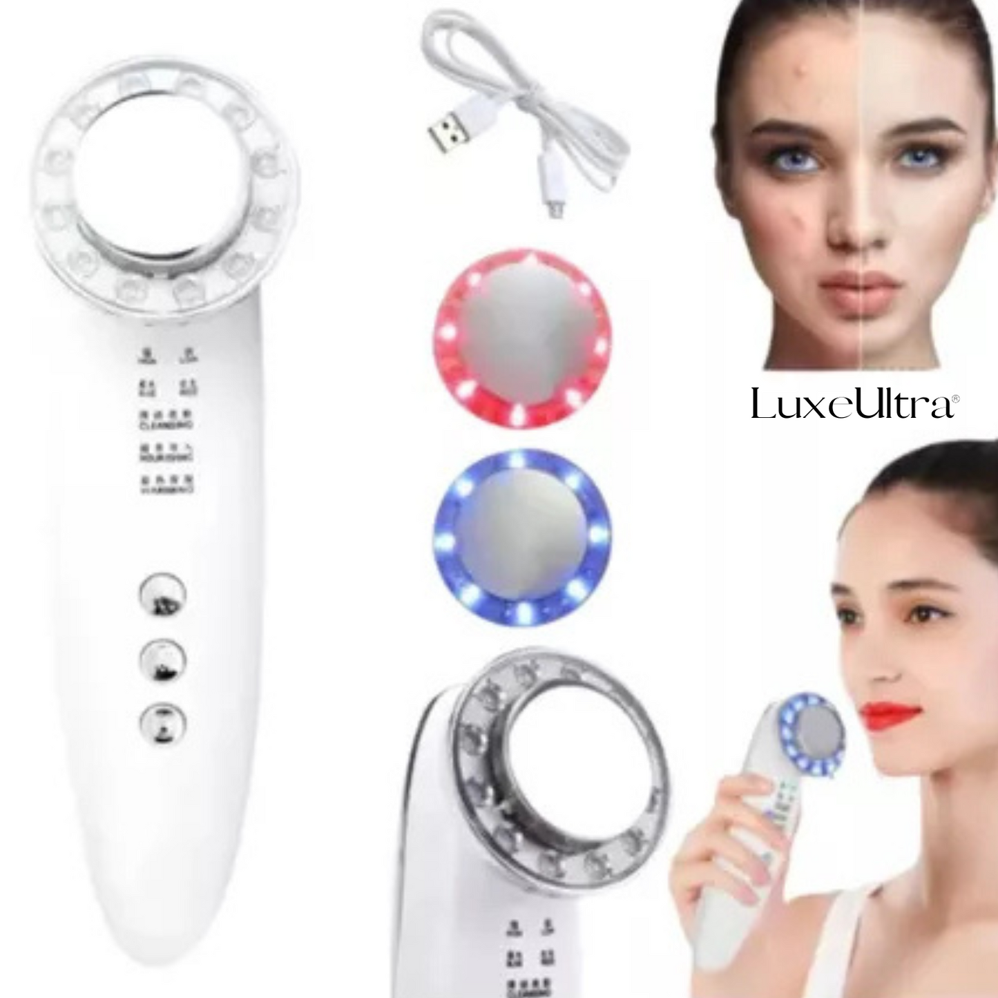 LuxeUltra® - Masajeador Facial AntiManchas