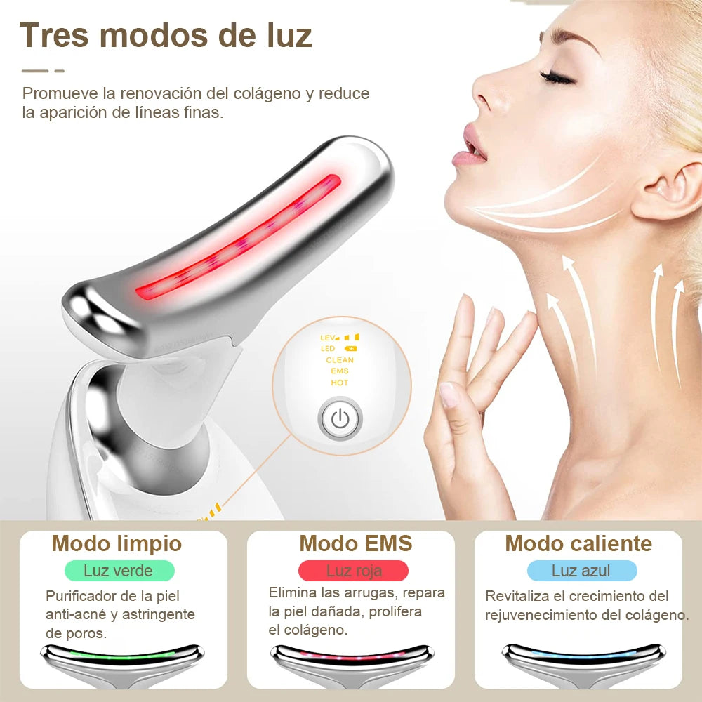LuxeMoon® - Masajeador Facial LED