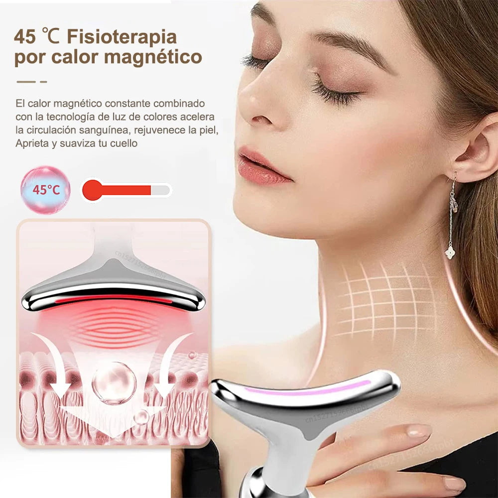 LuxeMoon® - Masajeador Facial LED
