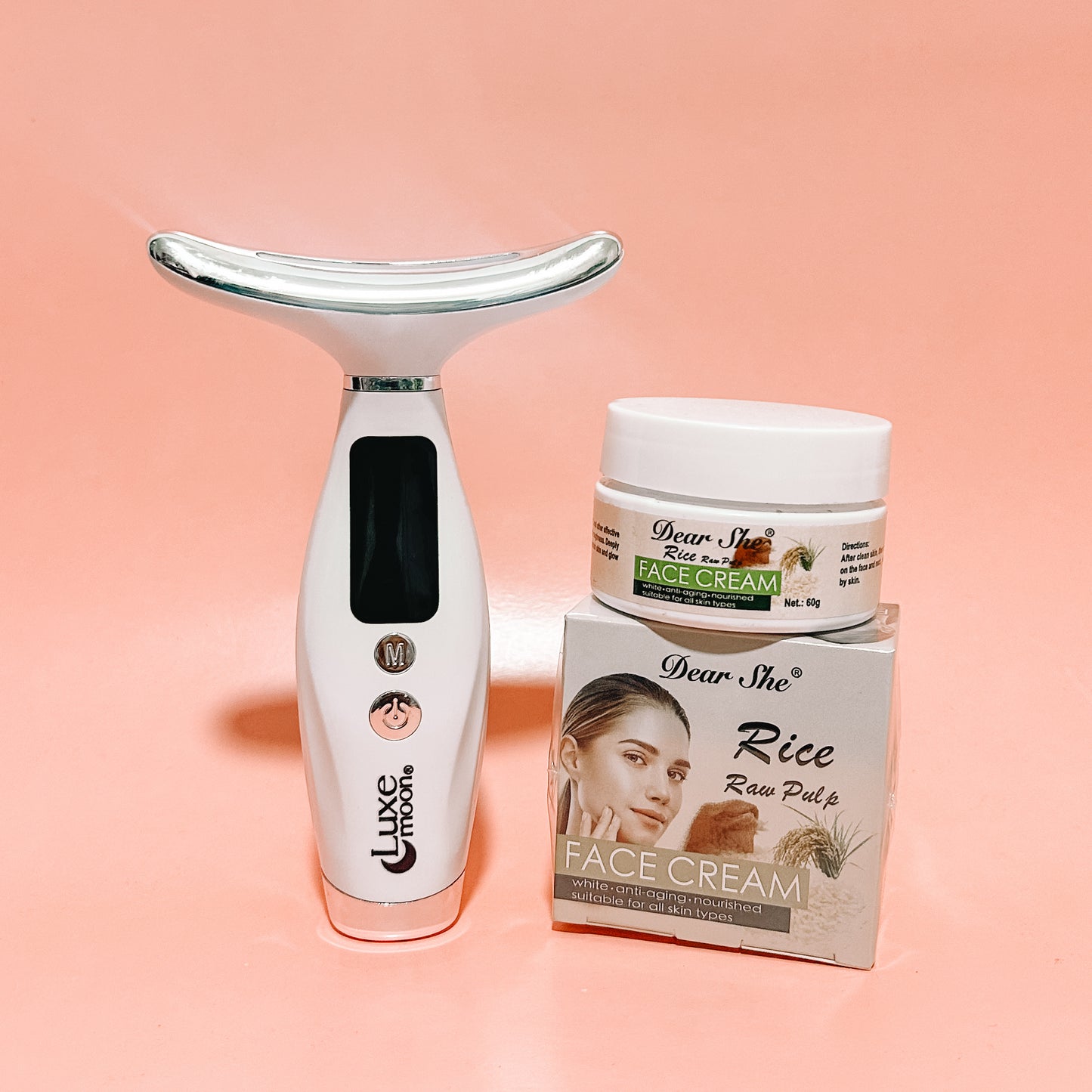 LuxeMoon® Pro - Masajeador facial con 7 modos de luz