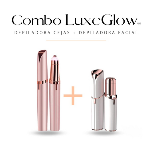 Combo LuxeGlow® 2x1 - Depiladora facial y de cejas