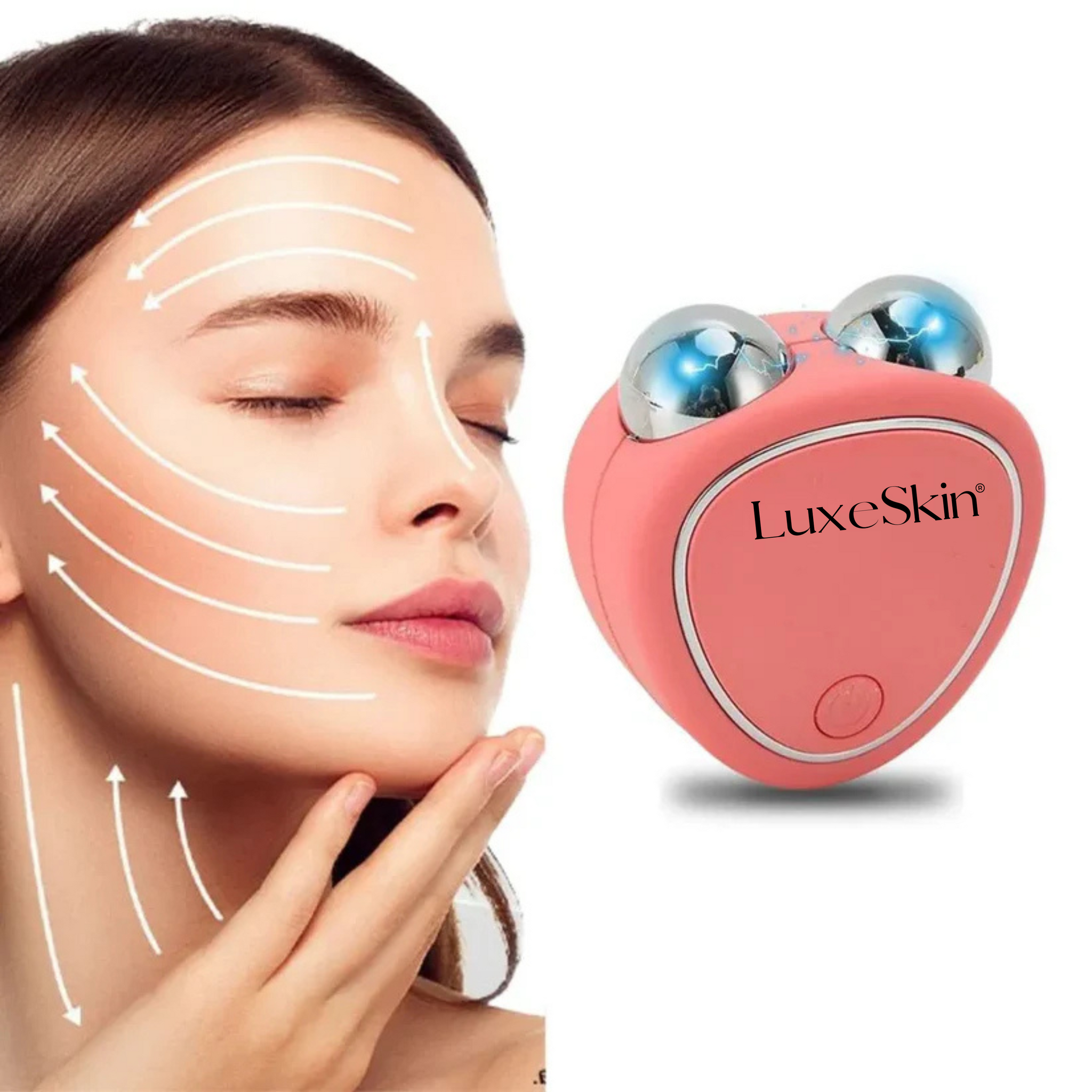 LuxeSkin® - Masajeador de microcorriente facial