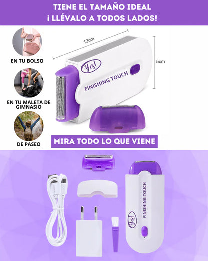 DepiLux™ – Depiladora Portátil Recargable con Luz LED