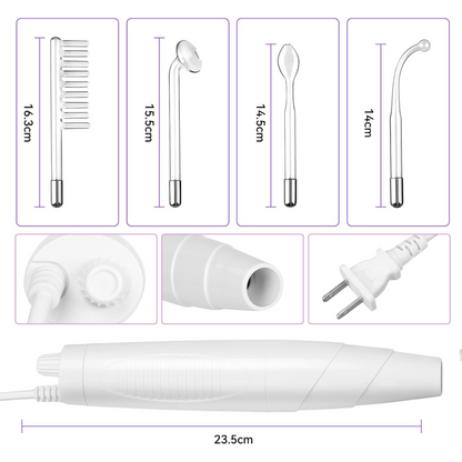 Kit de Alta Frecuencia Facial y Capilar – 4 Tubos Intercambiables