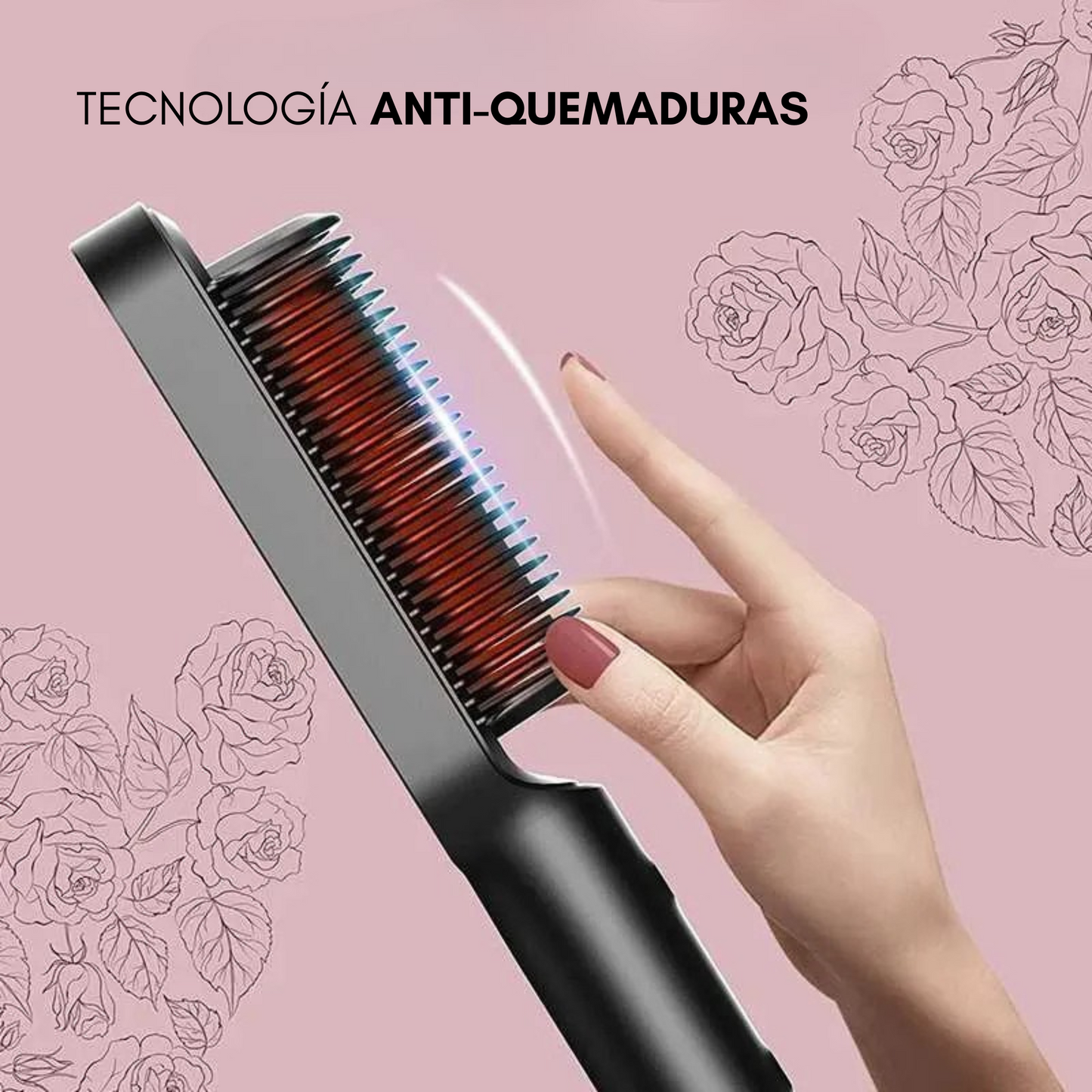 LuxeHair Pro - Cepillo Alisador Eléctrico