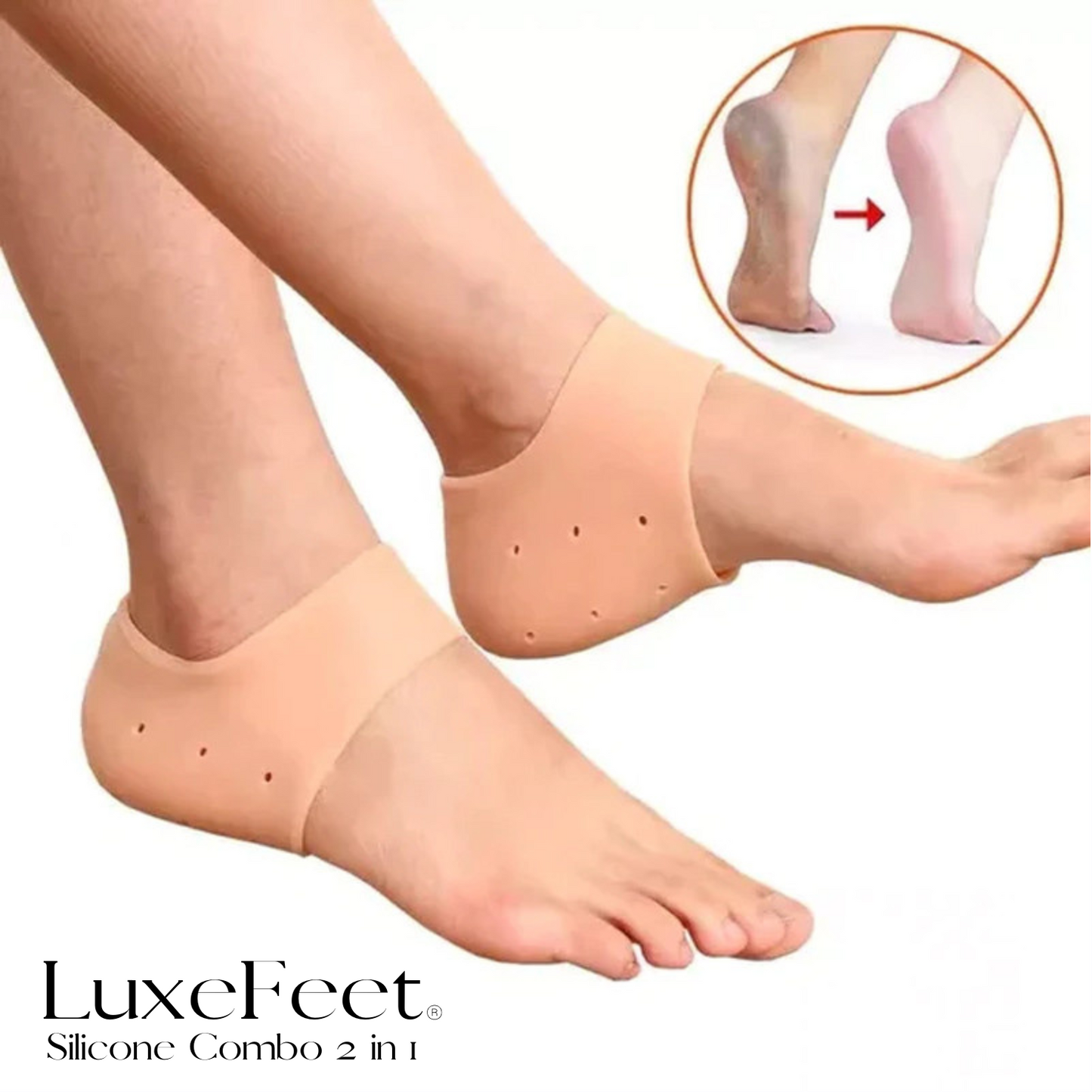 LuxeFeet® - Combo de Almohadillas de Silicona