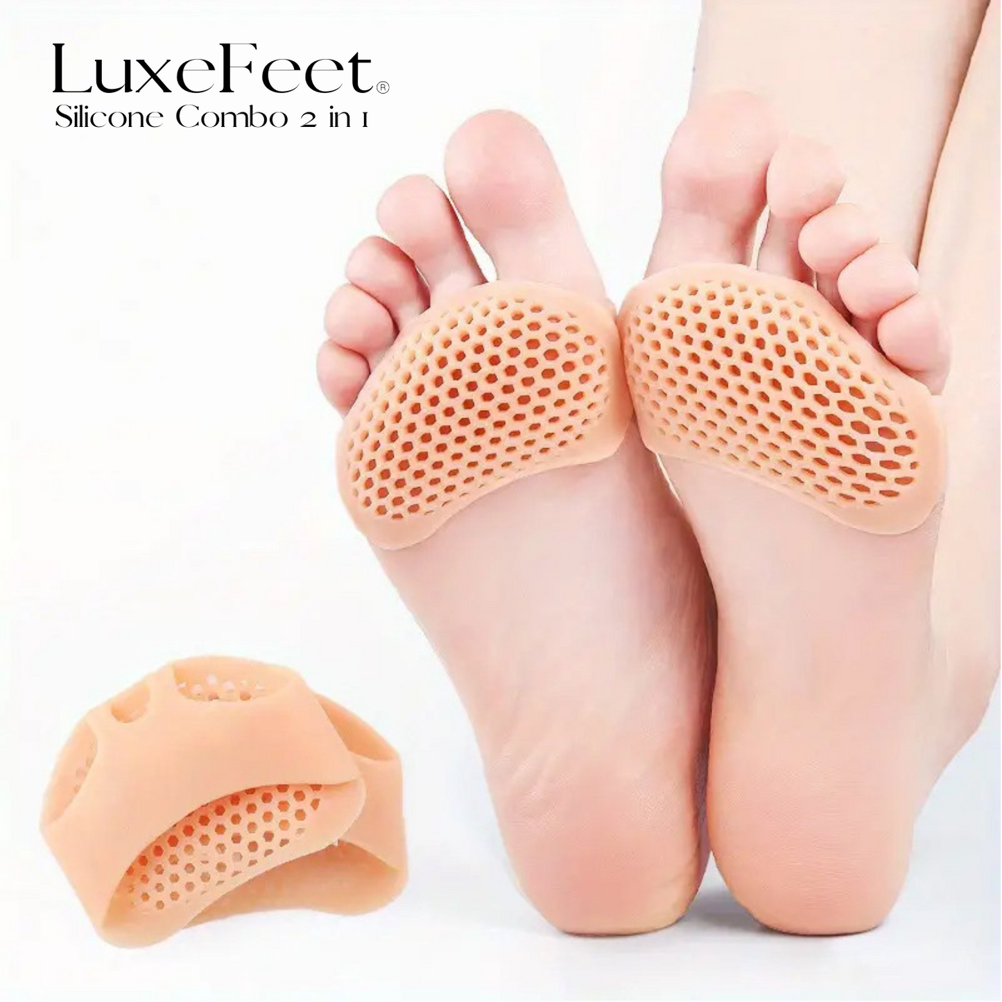 LuxeFeet® - Combo de Almohadillas de Silicona