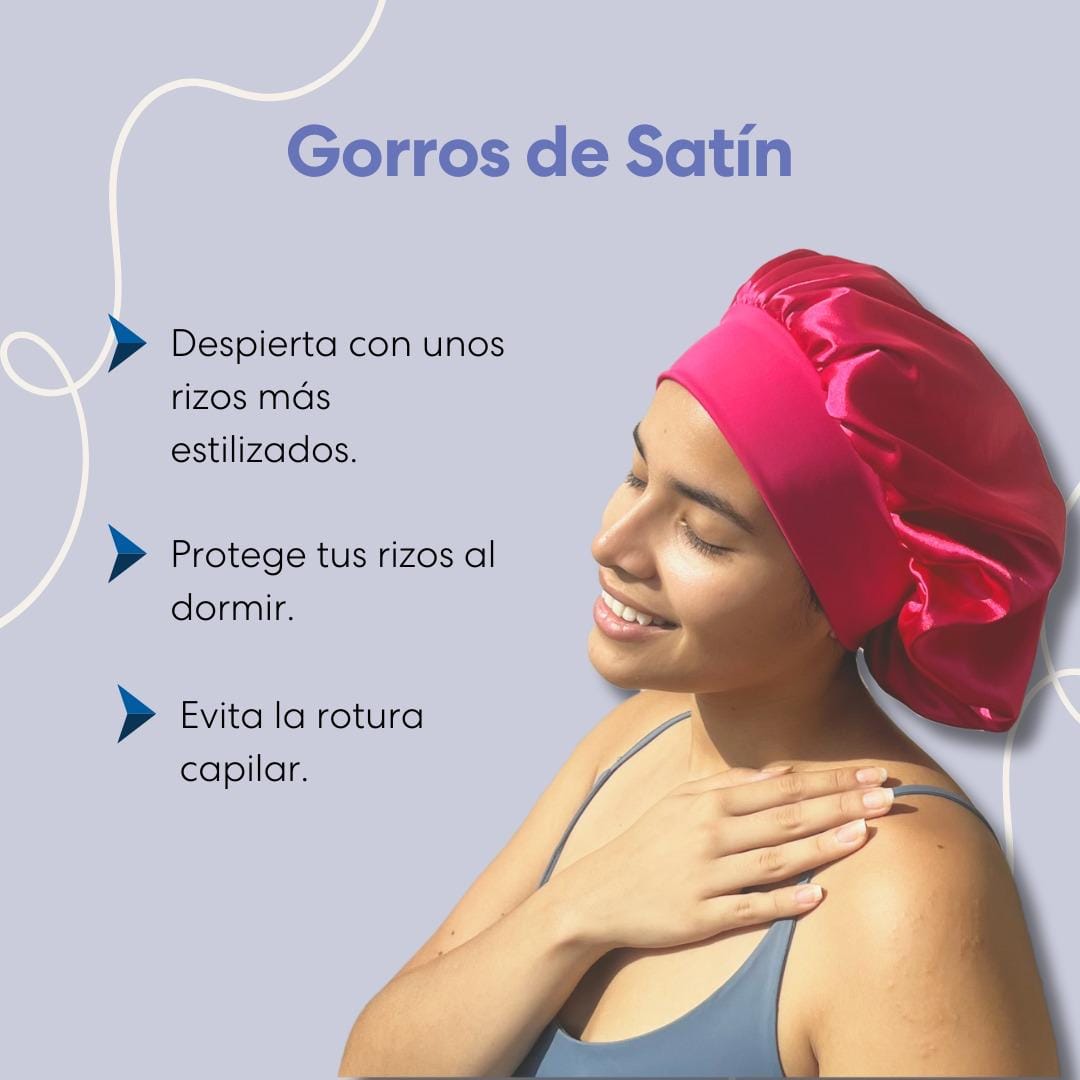 LuxeSatin™ – Gorro de Satín Premium para Cuidado del Cabello