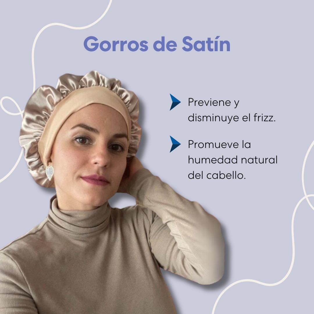 LuxeSatin™ – Gorro de Satín Premium para Cuidado del Cabello