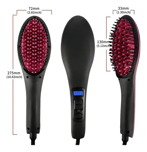 LuxeHair Max™ - Cepillo Alisador Cerámico Profesional