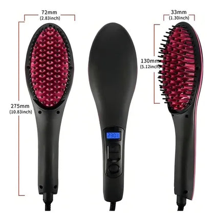 LuxeHair Max™ - Cepillo Alisador Cerámico Profesional