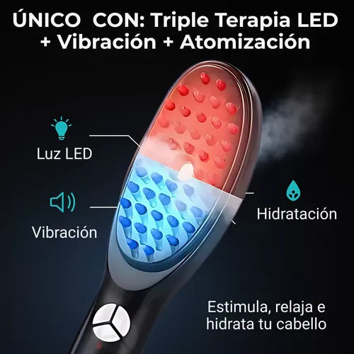 LuxeHair® - Cepillo de Vapor Masajeador Capilar para el Cabello