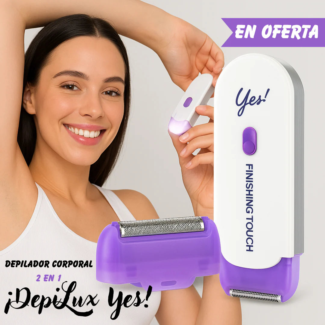 DepiLux™ – Depiladora Portátil Recargable con Luz LED