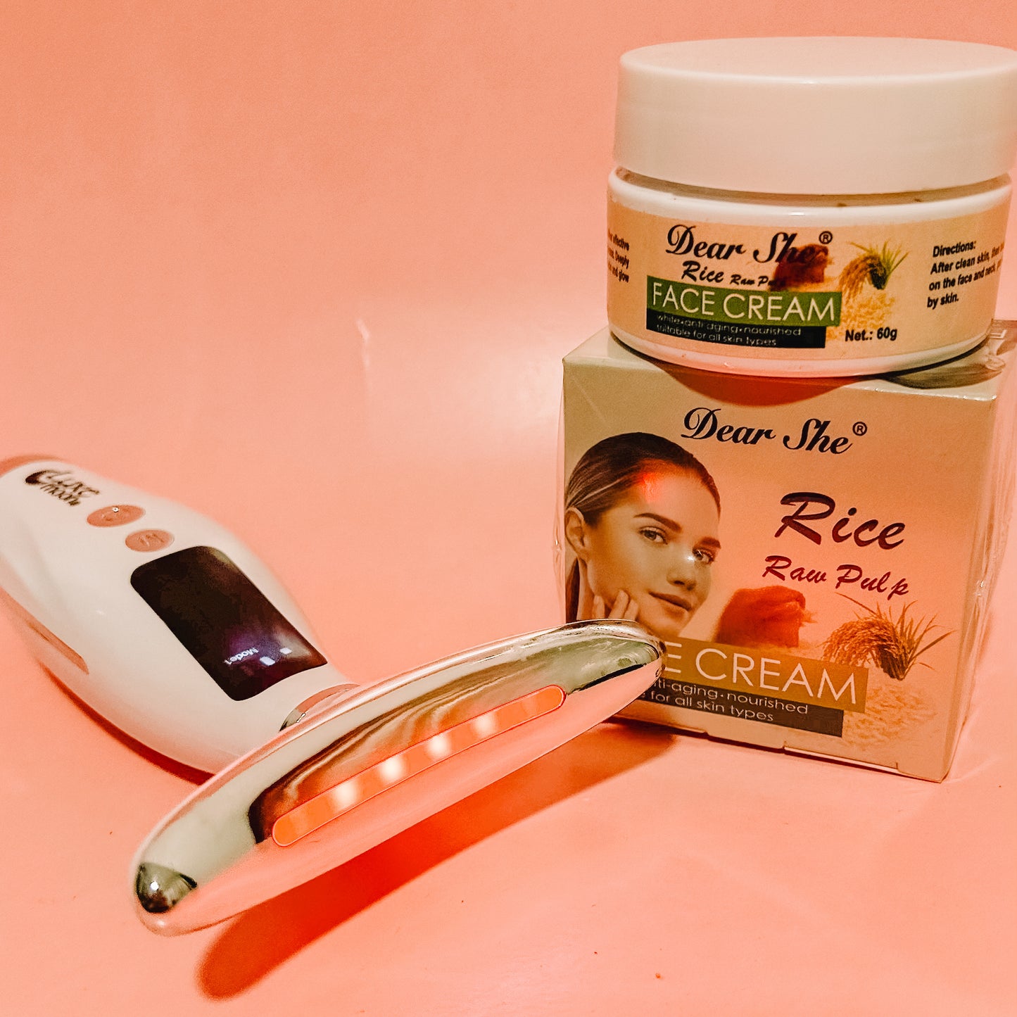 LuxeMoon® Pro - Masajeador facial con 7 modos de luz