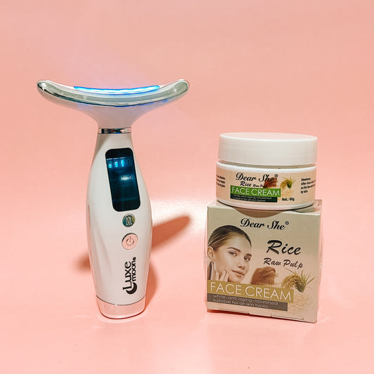 LuxeMoon® Pro - Masajeador facial con 7 modos de luz