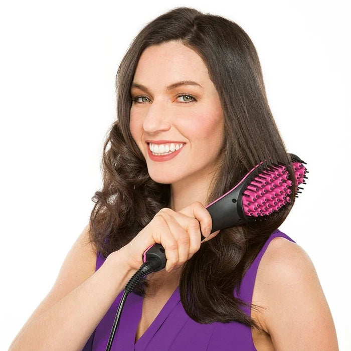 LuxeHair Max™ - Cepillo Alisador Cerámico Profesional