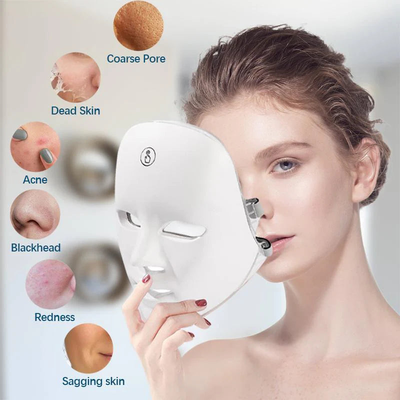 LumiSkin Pro™ – Máscara LED Facial 7 Colores
