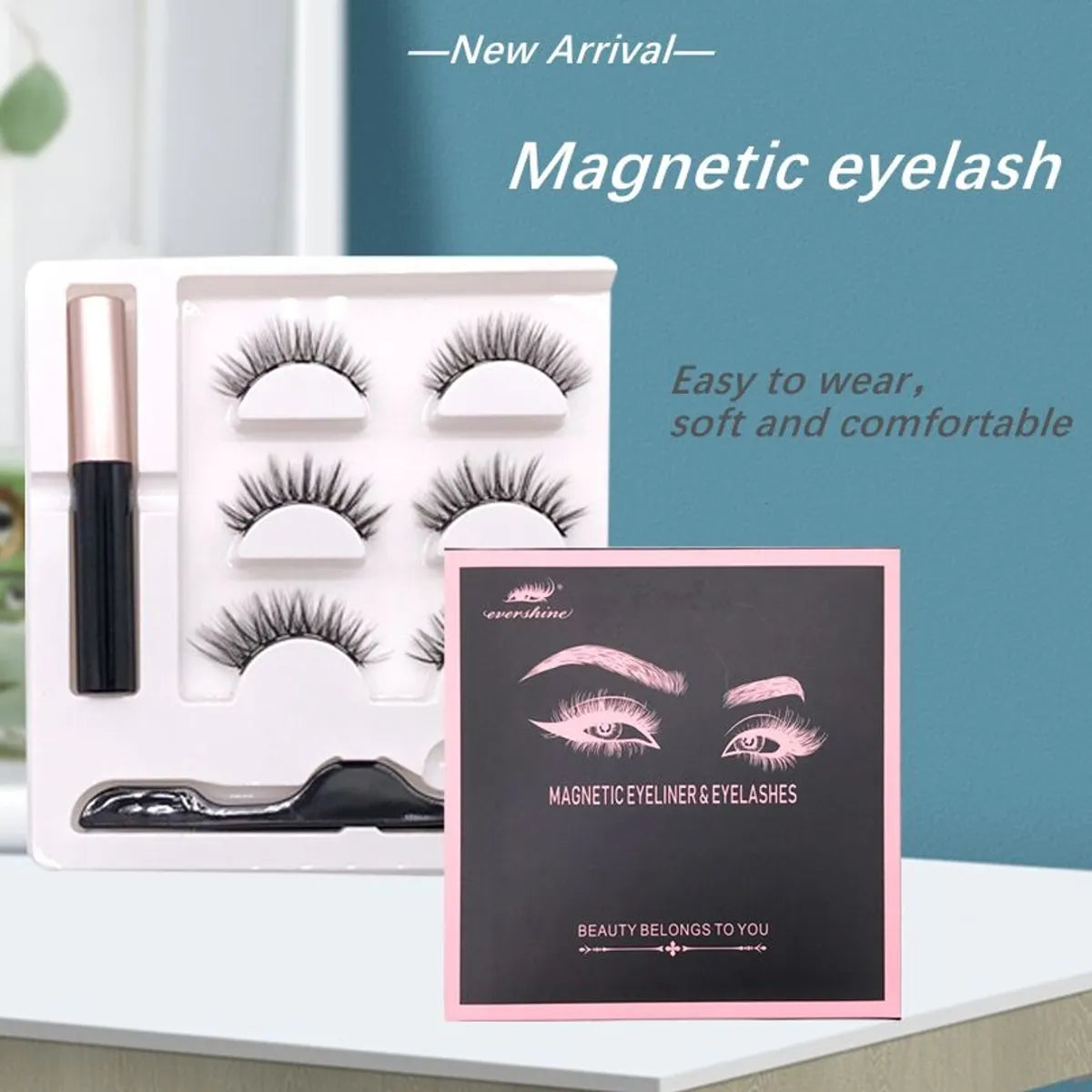 LuxeLash™ Kit de Pestañas con Delineador Magnético