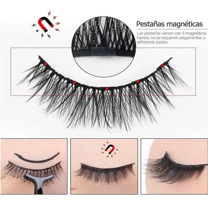 LuxeLash™ Kit de Pestañas con Delineador Magnético